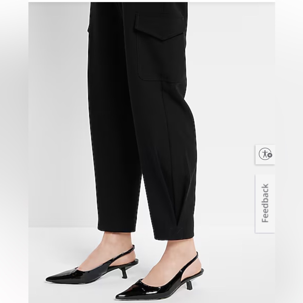 NWT Express Super High Waisted Belted Cargo Pant - Picture 4 of 4